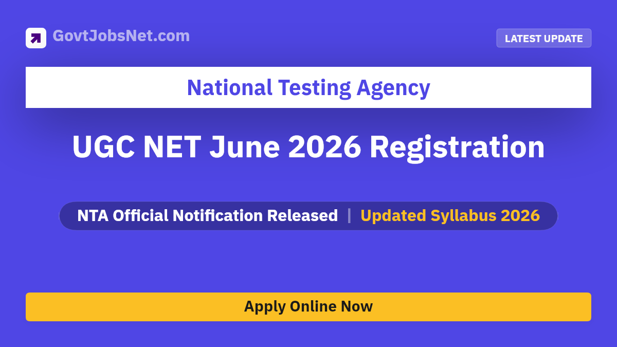 UGC NET June 2026 Notification