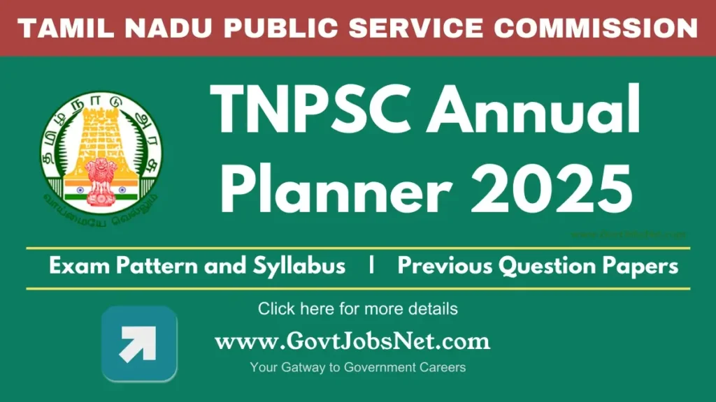 TNPSC Annual Planner 2025