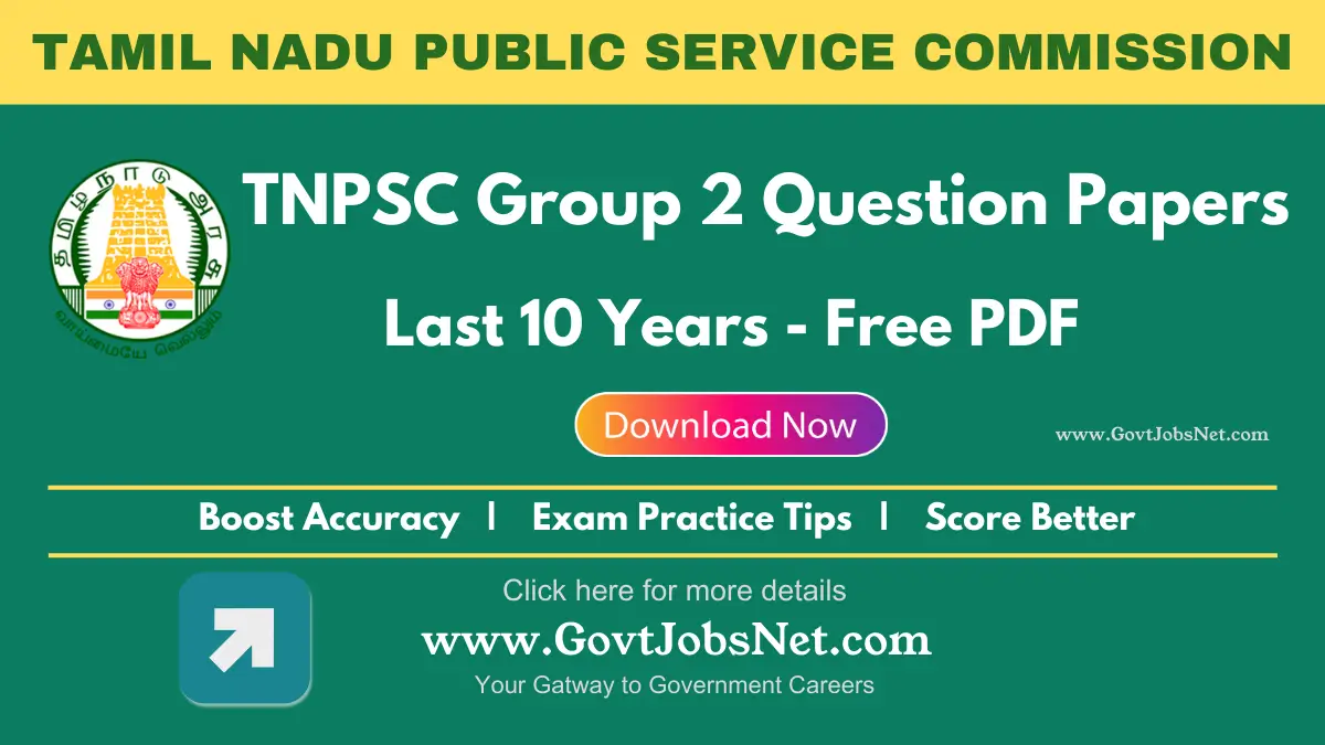 tnpsc-group-2-last-10-years-question-papers Download last 10 years TNPSC Group 2 previous year question papers PDF for free – practice with solved papers to boost your exam preparation and score high