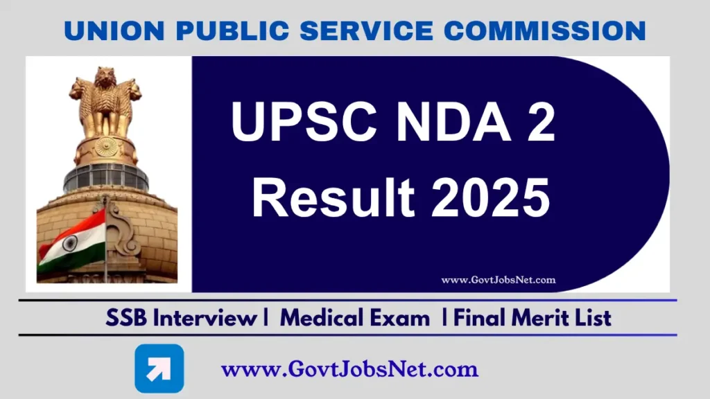 UPSC NDA 2 Result 2025 written exam declared on October 1, 2025. Check roll number list and cut-off marks for SSB interview.